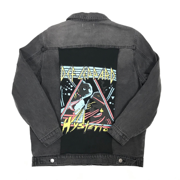 Junk Food DEF LEPPARD Trucker Denim Jean Jacket - Picture 3 of 3